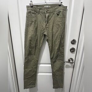 Carbon Men’s Olive Green Skinny Freedom Flex Jeans Sz 32/32
